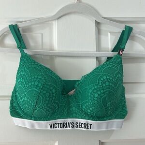 NWT Victoria's Secret Teal Lace Bra size 34C